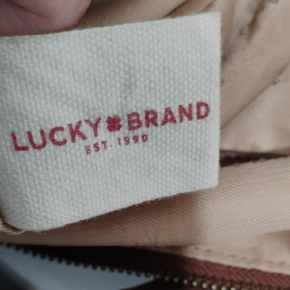 SALE! Lucky Brand Carmen Brown Leather Tassel Hobo/Bucket Shoulder Bag - Picture 14 of 15